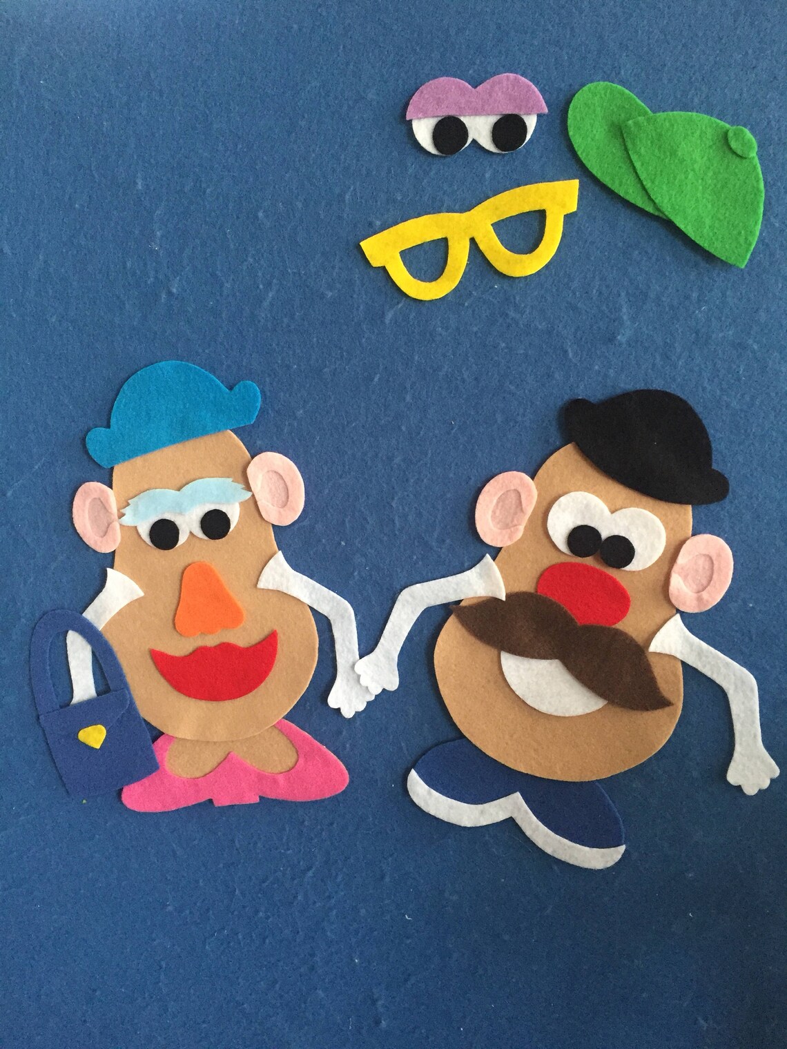 Mr &amp; Mrs Potato Head Felt Board Set | Etsy