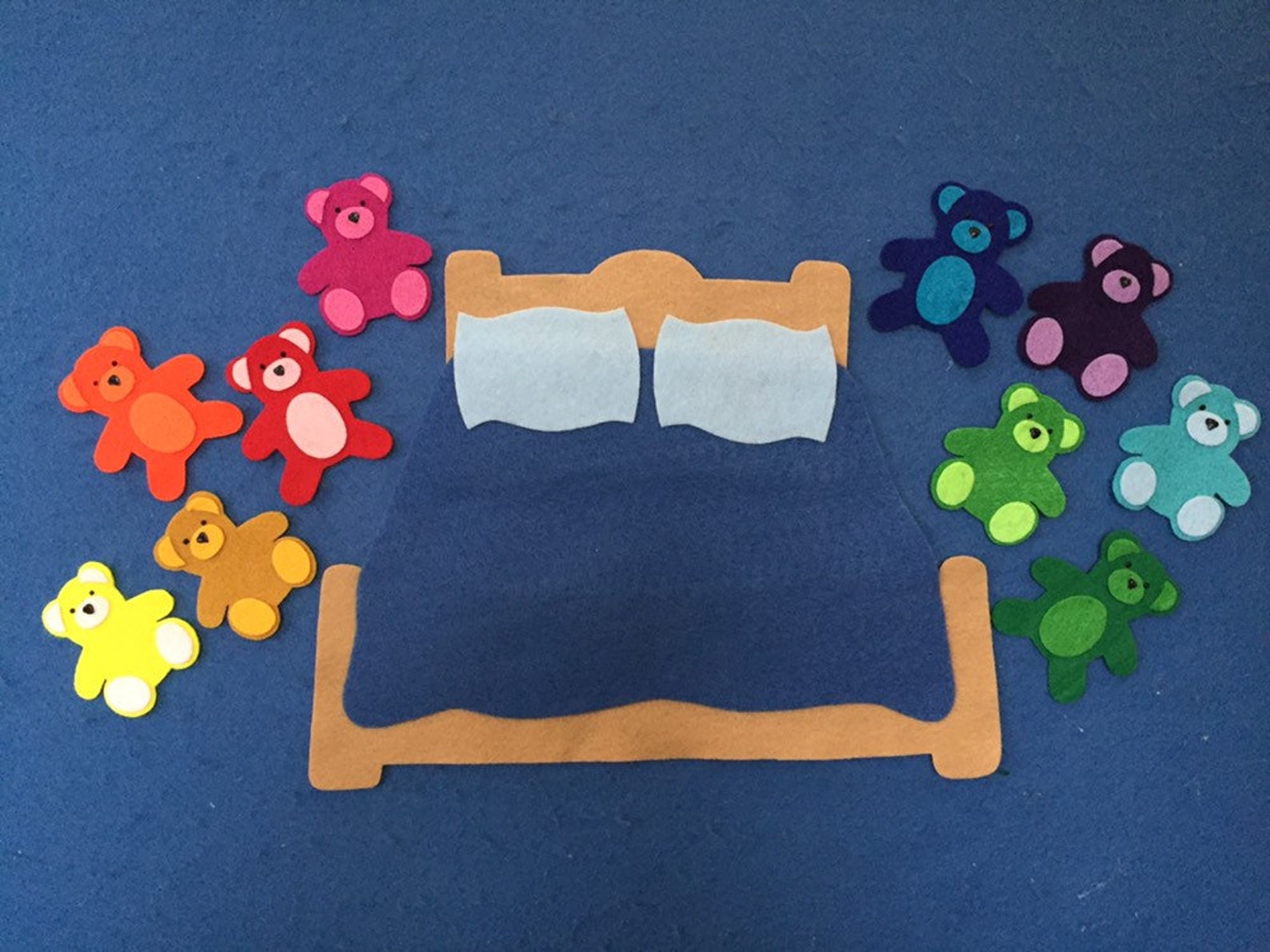 Ten in the Bed Felt Board Set - Etsy Canada