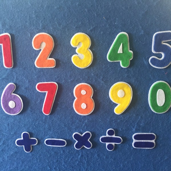 Felt Numbers - Etsy