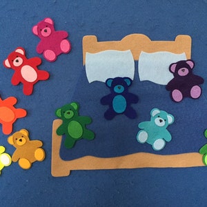 Ten in the Bed Felt Board Set - Etsy