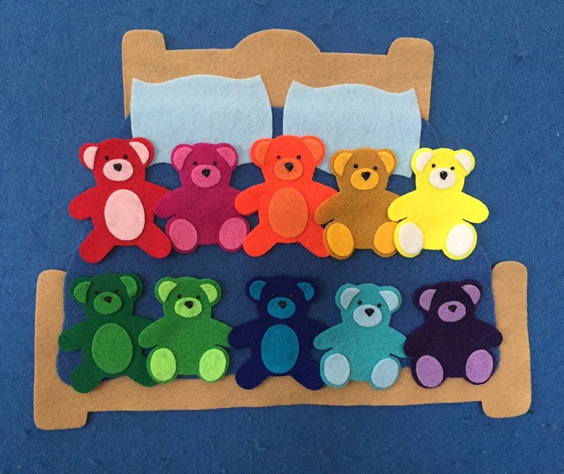 Ten in the Bed Felt Board Set - Etsy Canada