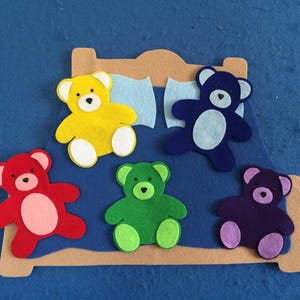 Five in the Bed Felt Board Set - Etsy