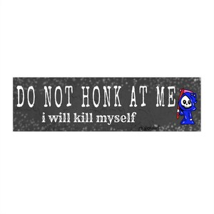 Lustiger Sensenmann-Autoaufkleber: Gen Z Humor