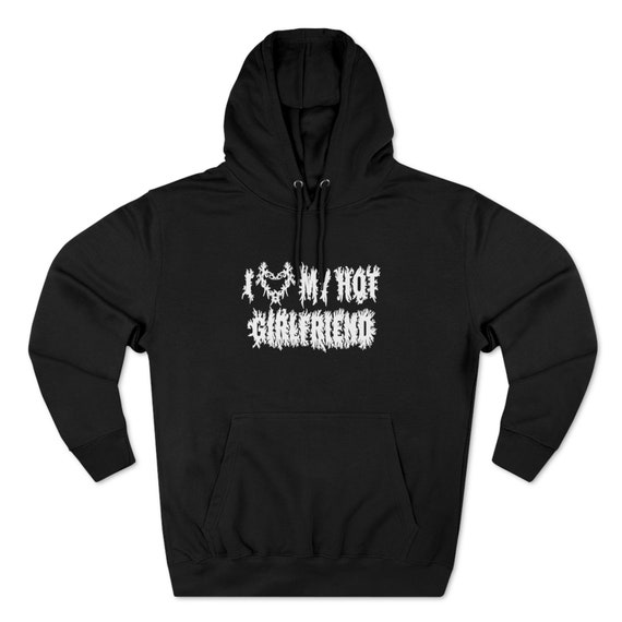 Death metal font hoodie sale