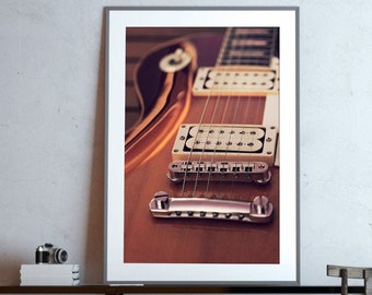 Electric guitar art print artwork, Fender guitar print, gift for music lovers, music art print, git for musician, fathers day gift