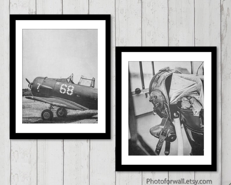 Aviation wall art, Airplane picture photo print poster, Personalized Aviation Wall Decor, Pilot Airforce Gift for Him, Boyfriend Gift image 1