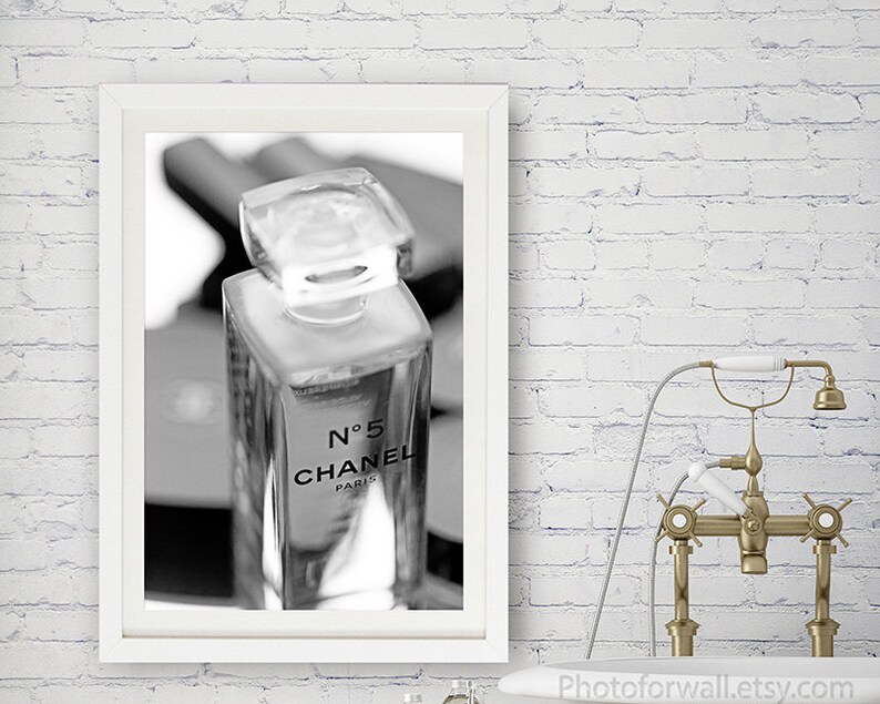 Chanel wall art Bathroom wall decor makeup decor makeup Etsy