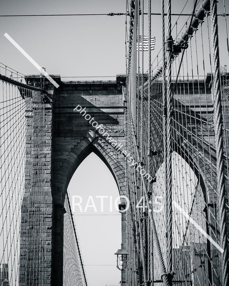 New York wall art travel decor black and white art print Etsy