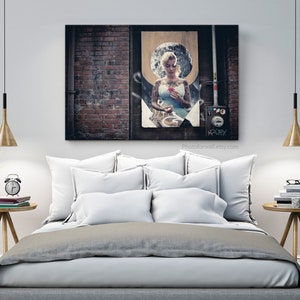 Marilyn Monroe Wall art in canvas art, for bedroom room decor, for birthday or housewarming gift as wall decor image 3