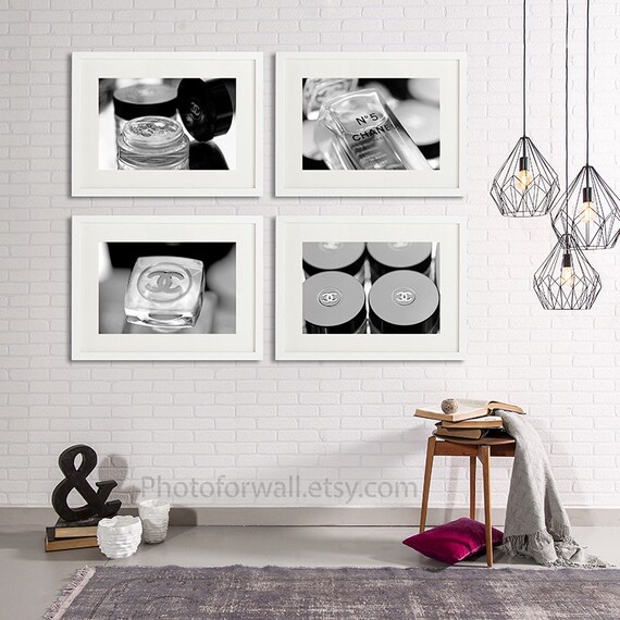 Chanel Decor Makeup Decor Chanel Bathroom Set Bathroom Wall Etsy