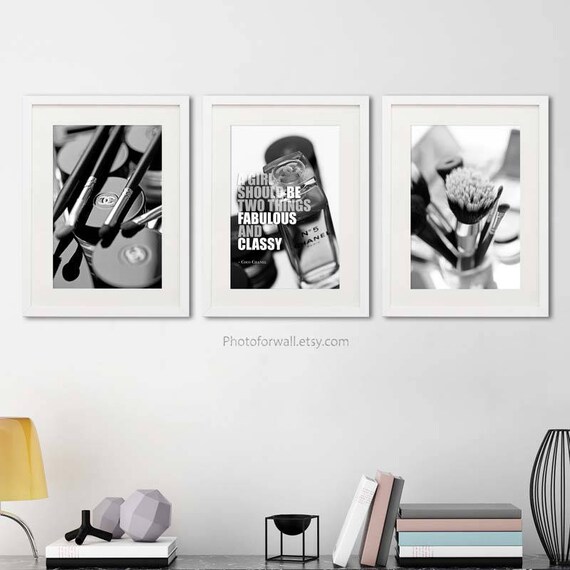 Chanel Quote Bathroom Wall Decor Large Wall Art Bathroom Etsy
