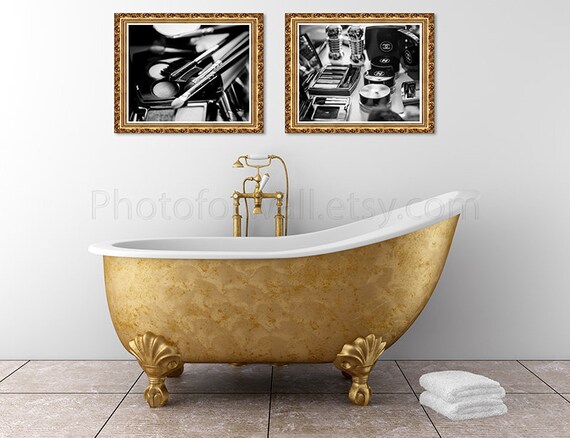 Chanel Decor Makeup Prints Makeup Decor Bathroom Wall Decor Etsy