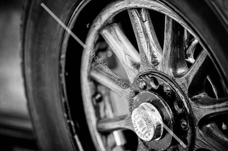 Office Wall Decor Black and White Prints of Classic Car Etsy