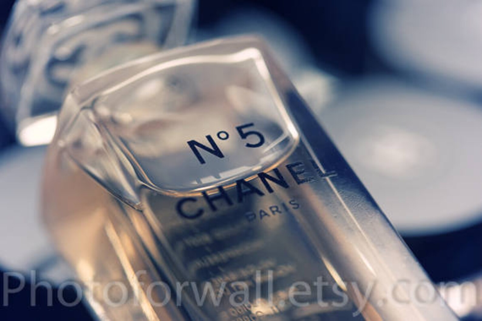 Chanel Bathroom set pastel blue pink decor makeup Chanel Etsy