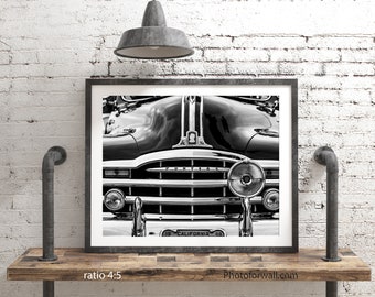 Office Wall Decor For Men, Car poster, Car wall art Chevrolet black and White Prints, Classic Car Prints, Abstract art gift for him