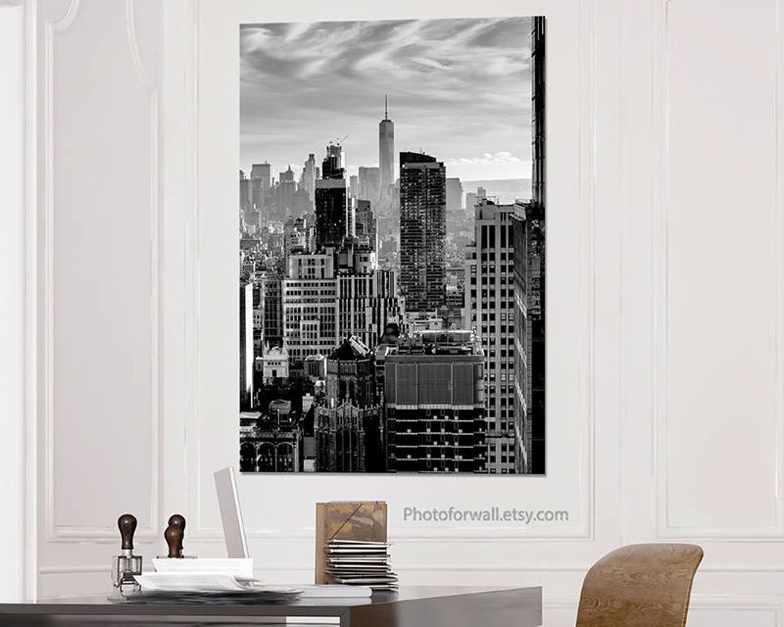 Large Canvas art New York photography/New York Black and Etsy