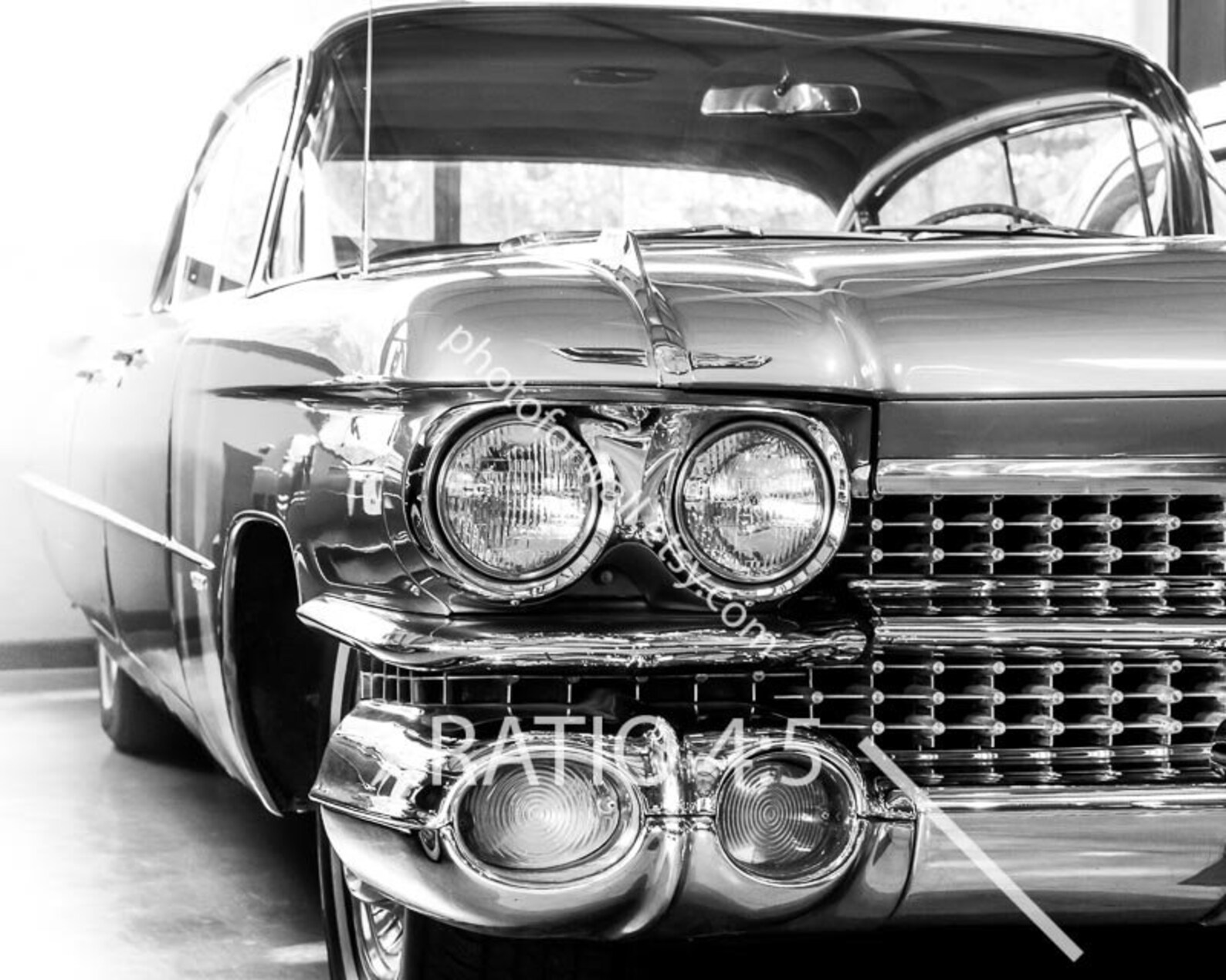 Classic car decor car art print emblem Black and white prints Etsy