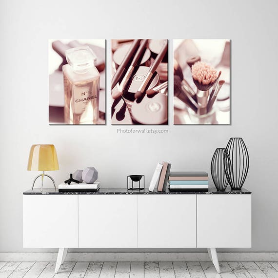 Chanel Bathroom Decoration Large Canvas Art Chanel Etsy