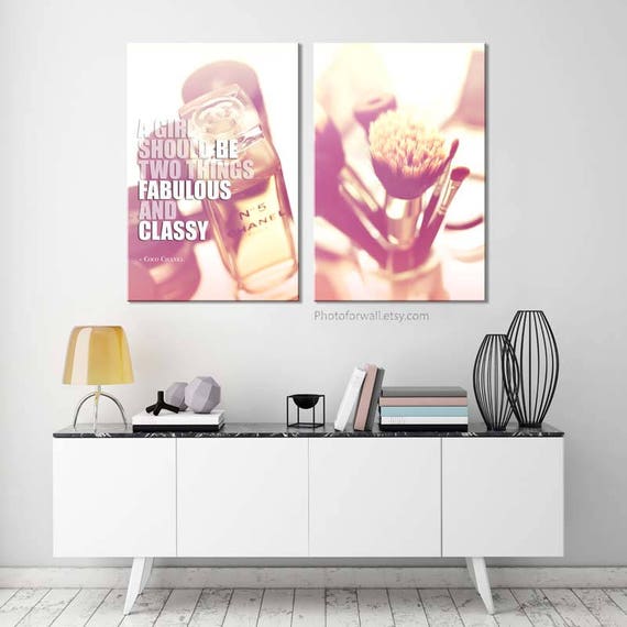 Chanel Decor Coco Chanel Quote Chanel Decoration Chanel Wall Etsy