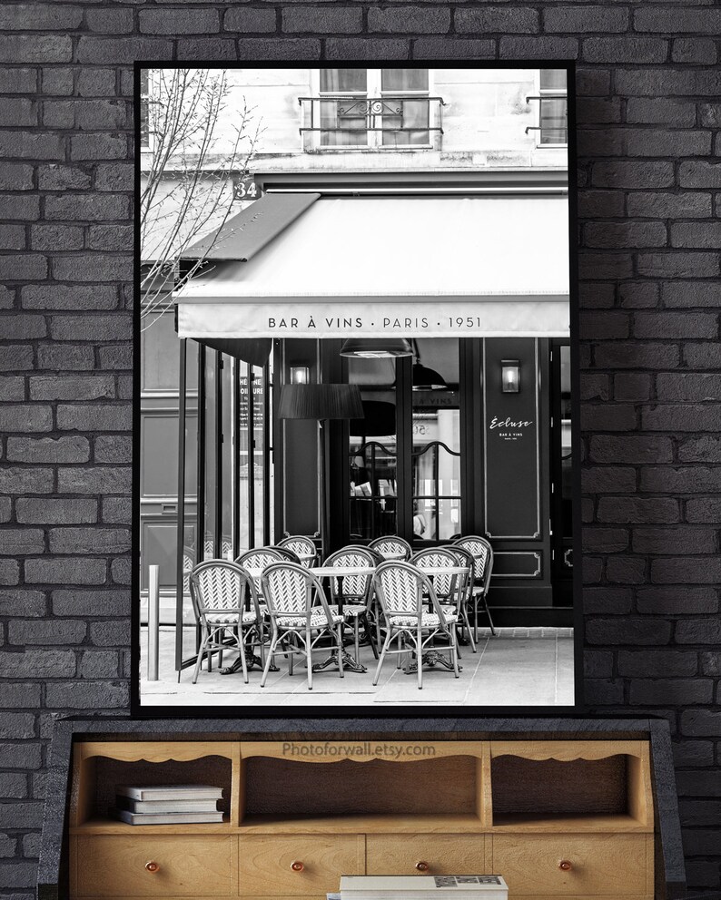 Paris Wall Decor Black and White Prints Paris Wall Art for Etsy