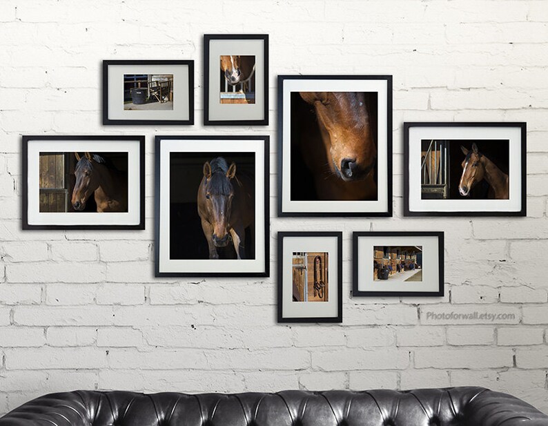 Horse decor/gallery wall/Horse Photography/Horse tack/large wall art/personalized wall decor/girl room decor/horse prints/ image 2