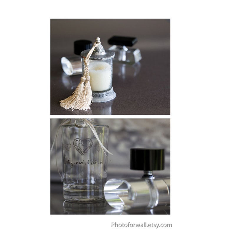 Rustic Candle Bottles Of Perfume Bathroom Wall Decor Set Of 2 Etsy