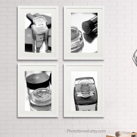 Chanel Chanel Decoration Makeup Wall Decor Bathroom Decor Etsy