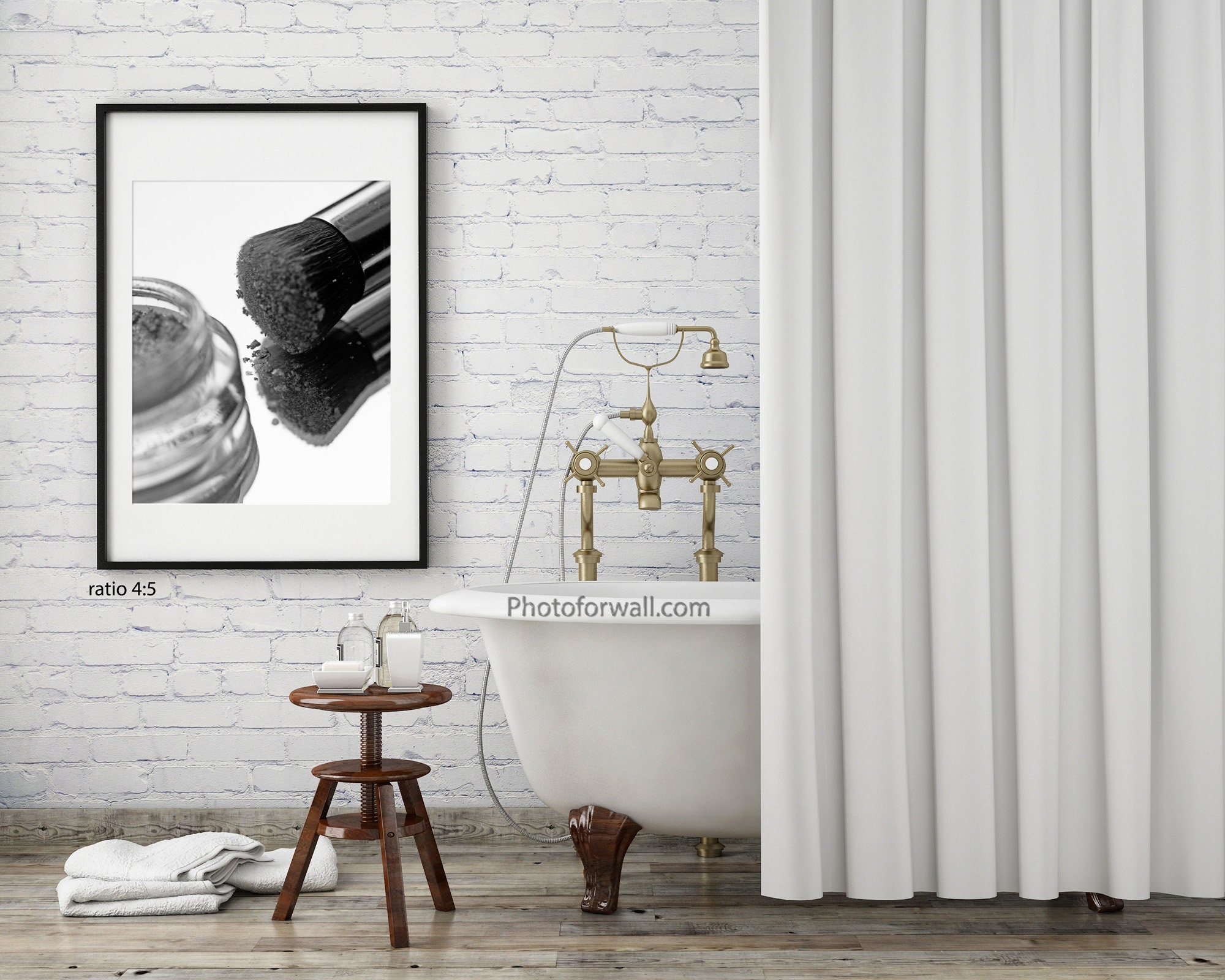 Powder room art decor Makeup wall art Bathroom wall decor Etsy