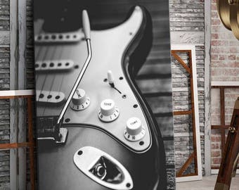 ON SALE Music room Wall Decor Music Gift for Music Lover Guitar decor Fender electric guitar music theme man cave birthday gift