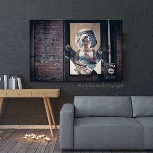 Marilyn Monroe Wall art in canvas art, for bedroom room decor, for birthday or housewarming gift as wall decor image 5