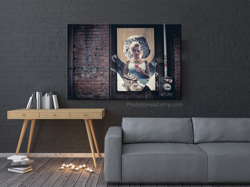 Marilyn Monroe Wall art in canvas art, for bedroom room decor, for birthday or housewarming gift as wall decor image 5