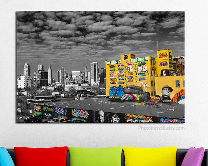 Graffiti Art Canvas Street Large Wall Art New York Wall Etsy