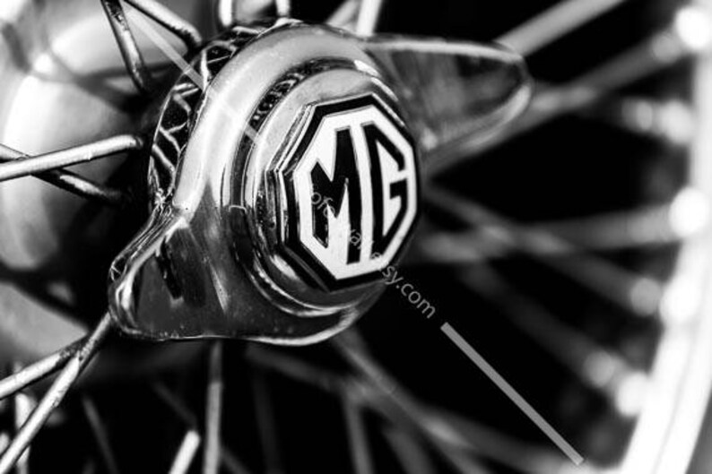 Office Wall Decor Black and White Prints of Classic Car Etsy