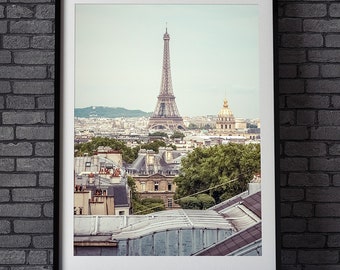 Wall decor Paris photography, Paris Tour Eiffel wall art, French Home decor wall art, French architecture bedroom decor