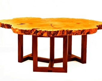 Large maple burl coffee table WoodGeeks shop