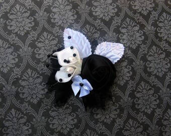 Black and White Corsage,Wedding corsage, Prom Corsage