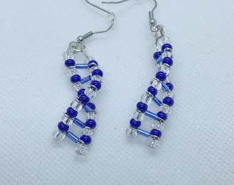 DNA Beaded Surgical Steel Earrings