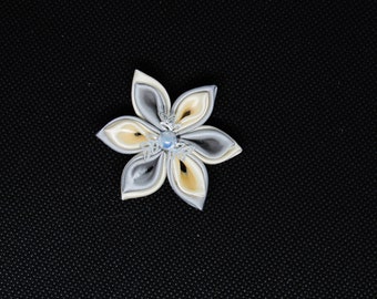 Silver and Ivory Boutonniere