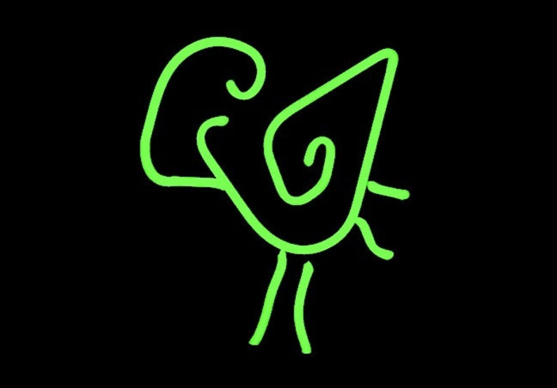 native-american-deer-symbol-real-neon-art-tabletop-etsy