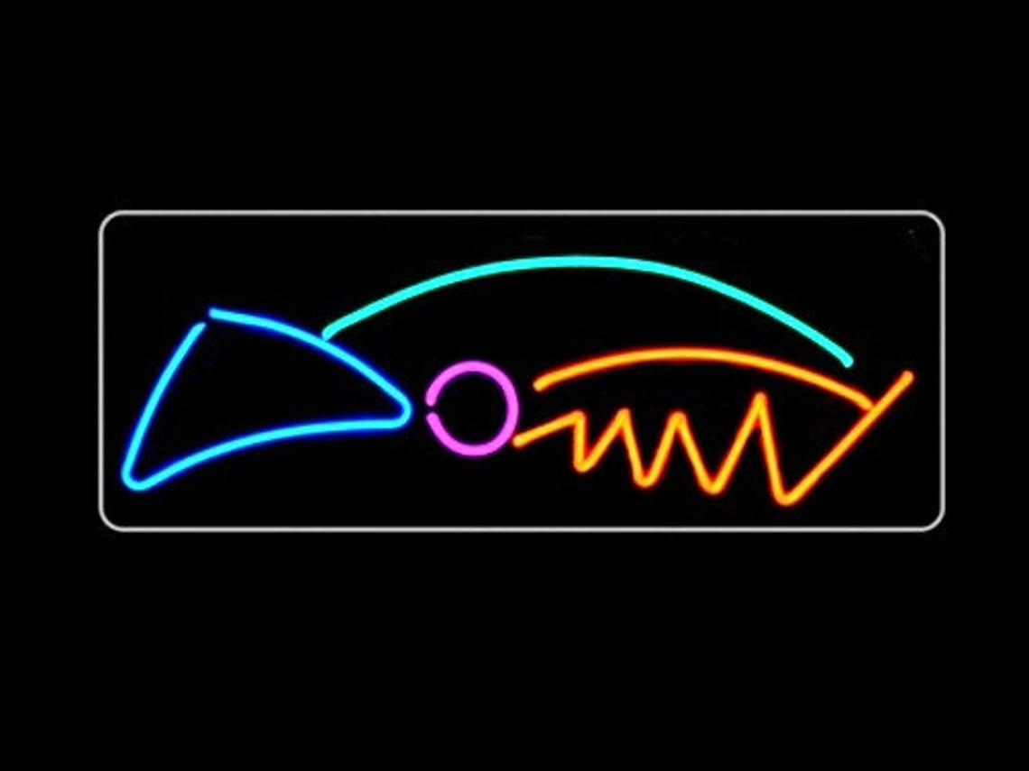 Abstract Neon Art Wall Hanging Original Sculpture FREE Etsy