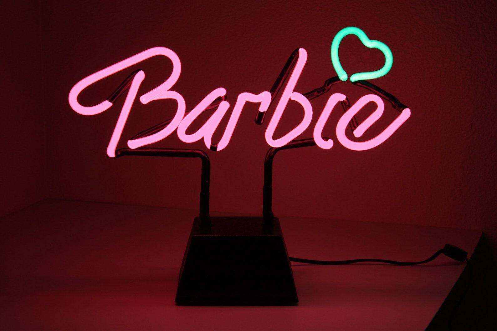 Barbie Freestanding Neon Art Sign Light Sculpture Etsy