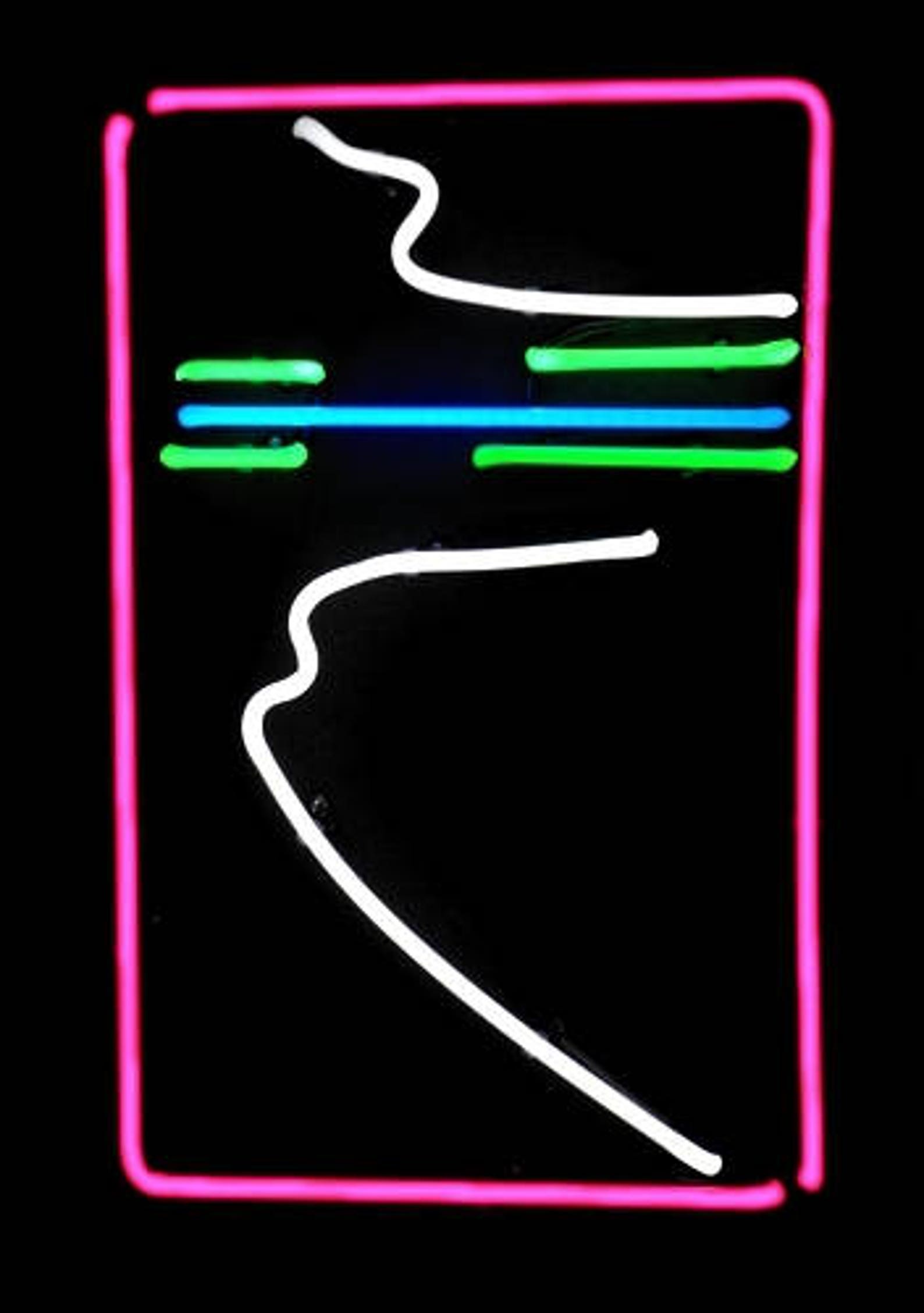 Abstract Handmade Neon Art Wall Hanging Modern Design Etsy