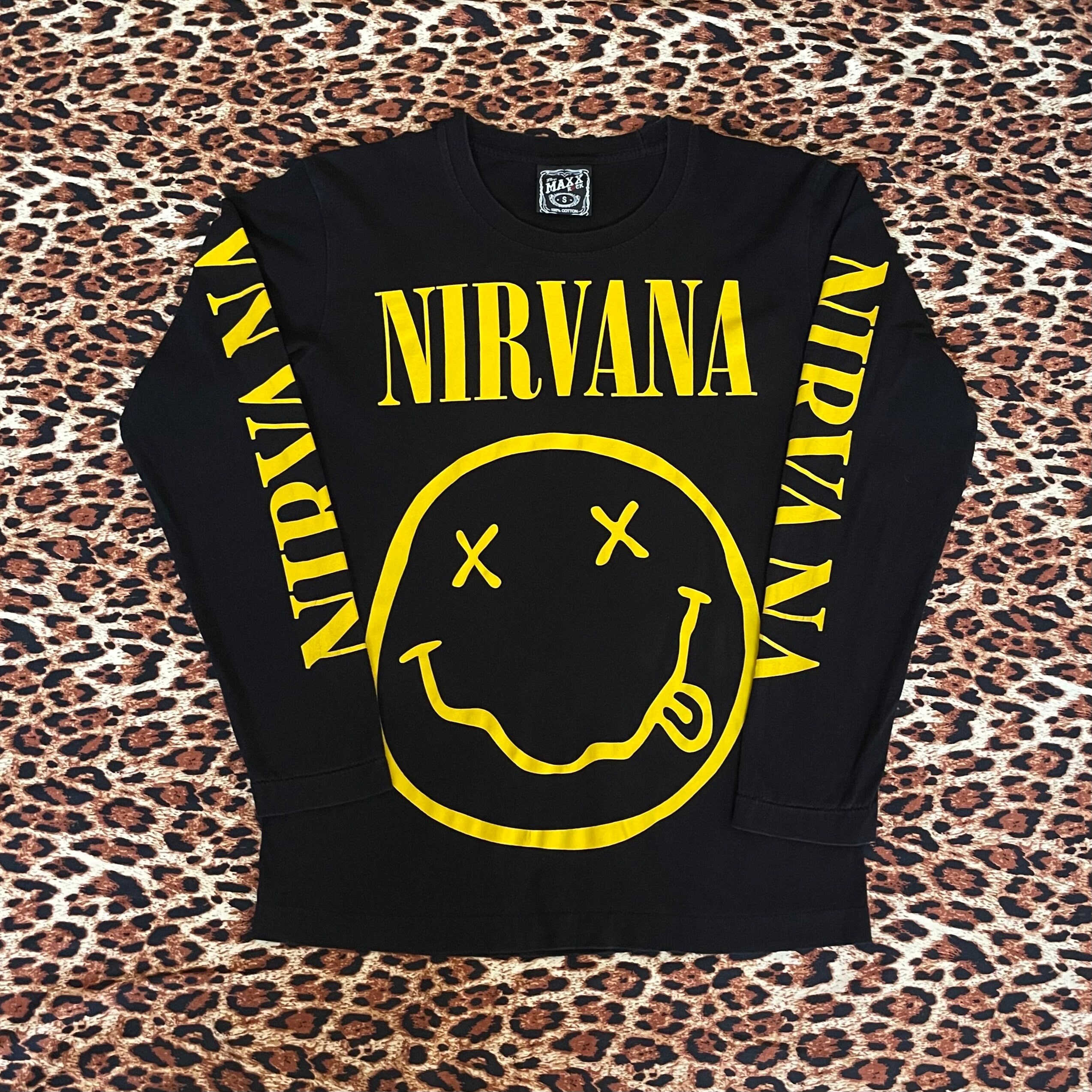 nirvana long sleeve graphic tee
