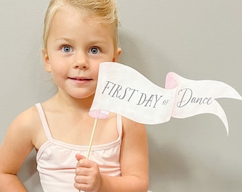 PRIMER DÍA DE Danza Imprimible, Primer Día de Ballet, Bailarina