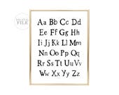 ALPHABET - Home Decor by Dear Lily Mae - You Print Printable Wall Art - (1) 24x30 Jpeg - Nursery Decor - Nursery Sign