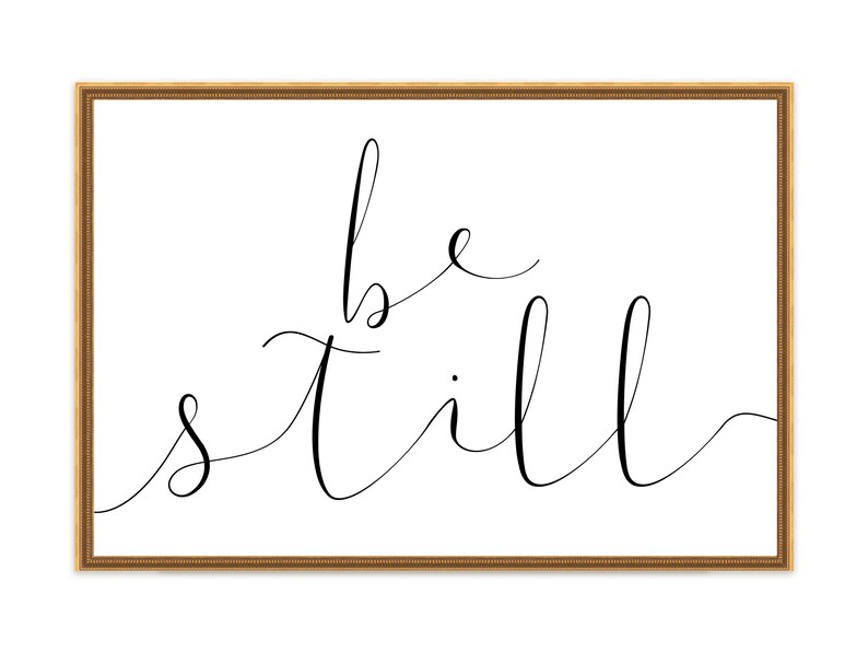 BE STILL PRINTABLE Wall Art Bedroom Decor Printable Posters | Etsy