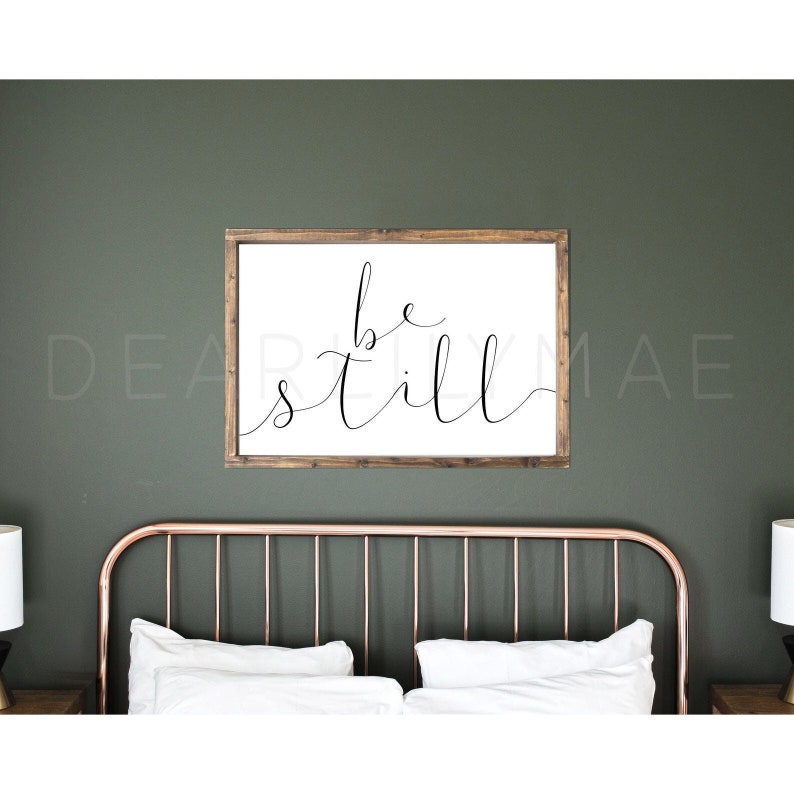 TRENDING PRINTABLE Wall Art, Be Still Wall Decor, Above Bed Poster Set of Two, Minimalist Art, Modern Art 