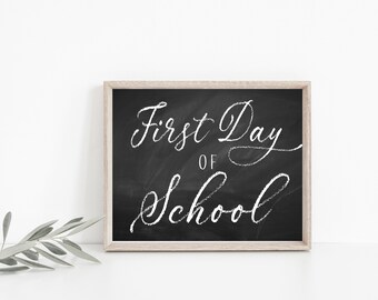 Cartel imprimible PRIMER DÍA DE LA ESCUELA