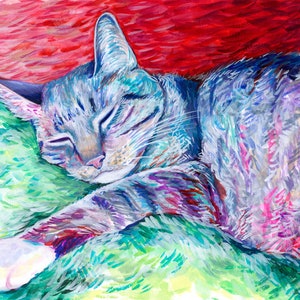 Ritratto di gatto personalizzato da foto, Regalo personalizzato per gli amanti dei gatti, Regali di gatti per la perdita del gatto, In memoria amorevole della commissione d'arte del gatto