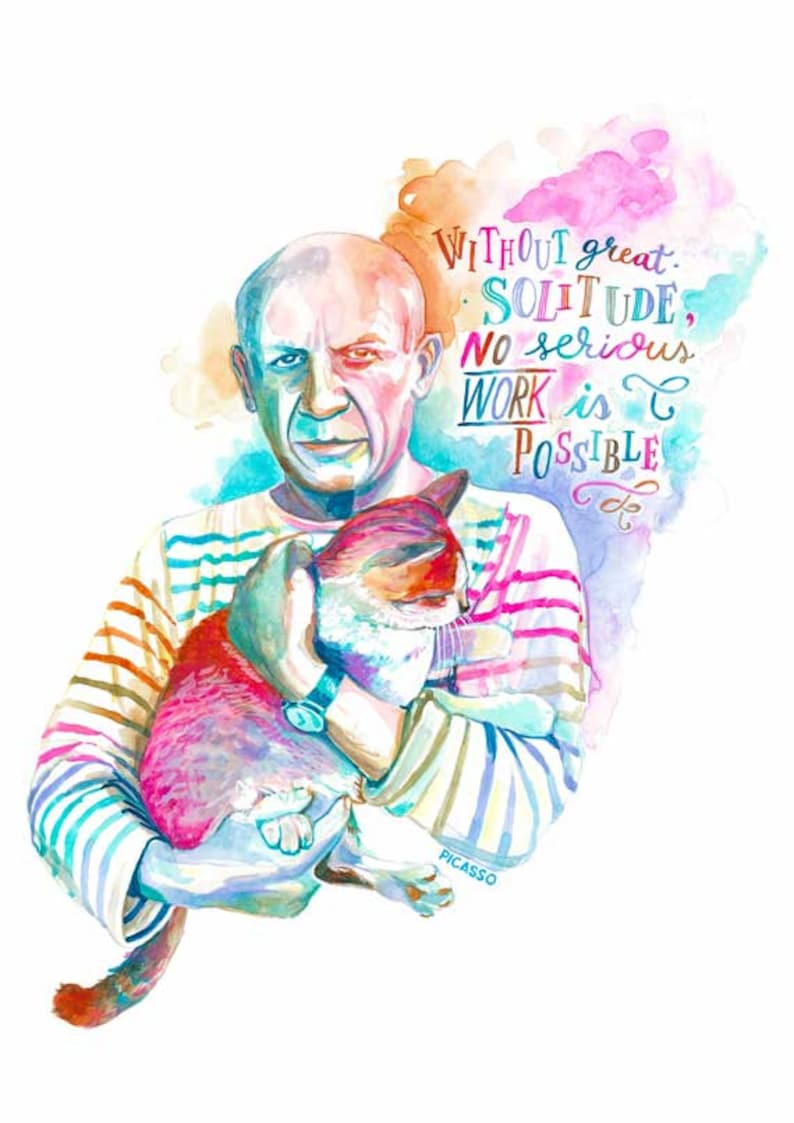 Pablo PICASSO ART PRINT Picasso Quote Picasso Poster - Etsy